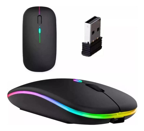 Mouse Sem Fio Recarregável Com Design Compacto, Conexão Usb