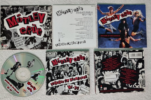 Motley Crue Decade Of Decadence 81-91 Edition Japan Slipcase (Usado)