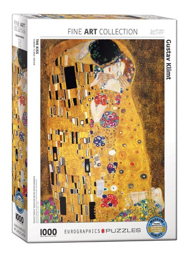Imagen 1 de 3 de Rompecabezas - The Kiss - Gustav Klimt - 1000 Piezas