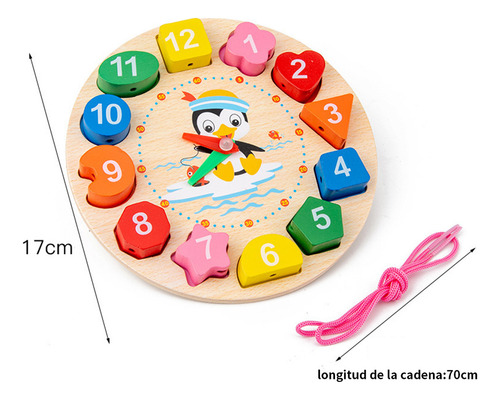Wan 11pzs Juego Didactico Montessori Tablero Madera
