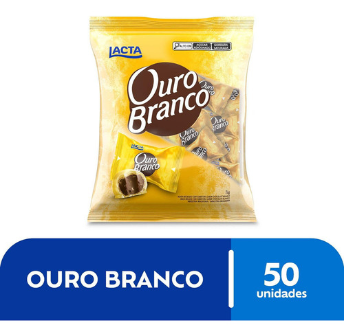 Bombom ouro branco pacote 1kg