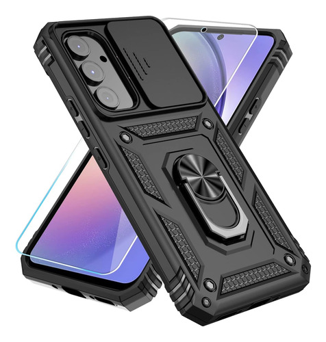 Funda Sunstory Kickstand Para Galaxy A54 Negro