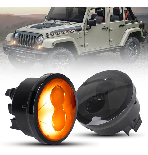 Luz Señal Giro Led Delantera Para Wrangler Jk Liteway