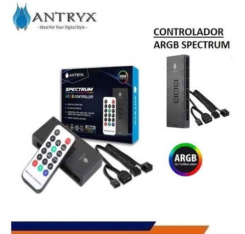 Controladora Para Cooler Antryx Argb Spectrum C/remoto