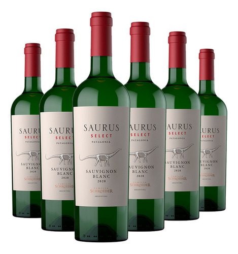 Vino Saurus Select Sauvignon Blanc 6x750cc Familia Schroeder