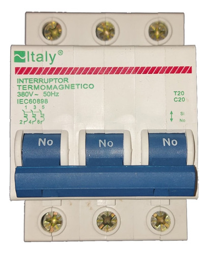 Térmica 3 Polos 20a Italy Outlet