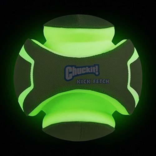 Chuckit! Bola De Brinquedo Para Cães Kick Fetch, Que Brilha Cor Verde