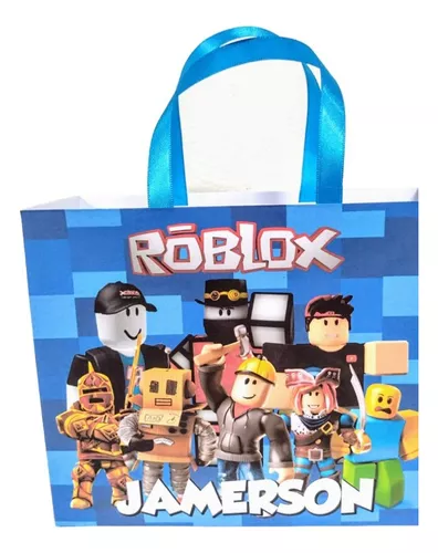 Roblox Sacola Personalizada Grande Pronta Entrega