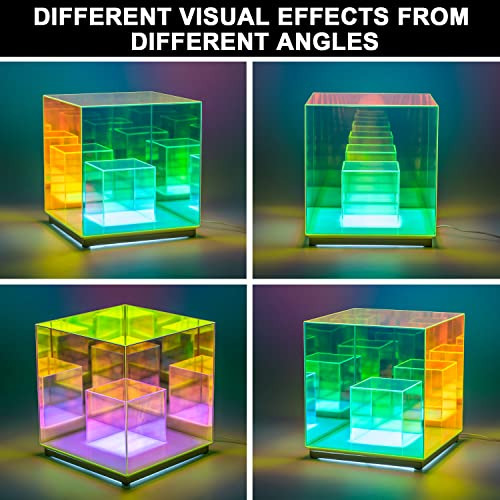 Lámpara De Mesa De Cubo Led, Luz De Cubo Infinito, Dod...