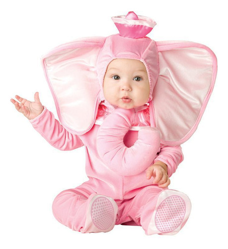 Body Bebé Elefante Rosa, Ropa De Fotografía