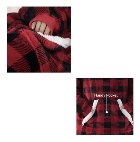 Imagen 3 de 5 de Sudadera Sherpa, Cobija, Chamarra Para Hombre Mujer
