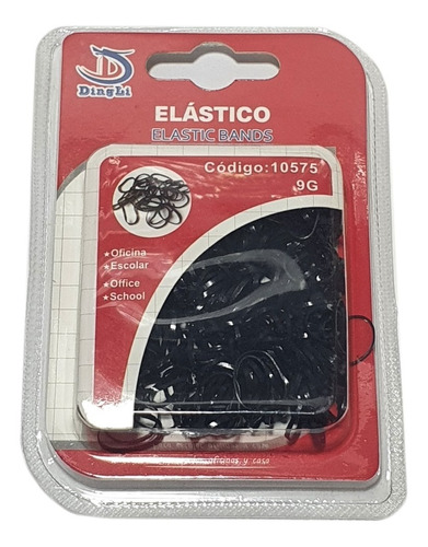 Elástico Para Trenzas Negro 9g /10575