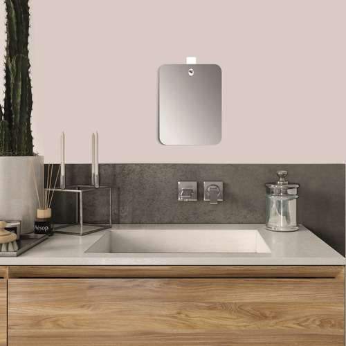 Espejo Basic Rectangular Con Bordes Redondeados