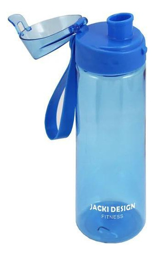 Garrafa Squeeze 700ml Com Alca Azul Fitness