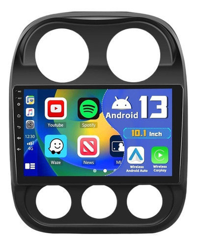 Estéreo Pantalla Android Para Jeep Compass Patriot 2010-2016