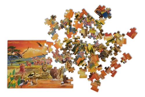 Melissa & Doug African Plains Safari Jumbo Jigsaw Floor Puzz