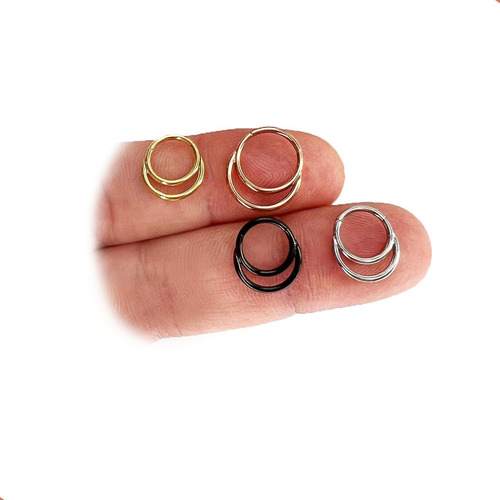 Imagen 2 de 3 de Septum Clicker Doble Sin Fin Piercing Argentina ®
