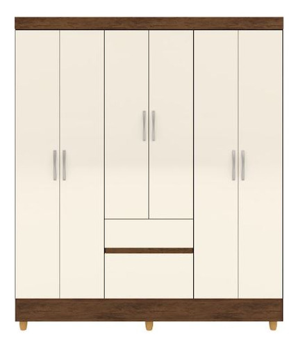 Mueble Closet Ideal Plus 6 Puertas Br