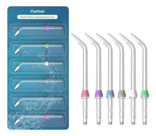 Repuesto De Irrigador Dental Frefeel, Multicolor, 6 Piezas