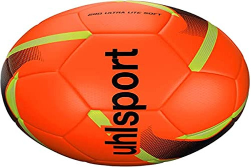 Uhlsport Ultra Lite Soft Soccer Ball, Kids, Neon Red/black/y