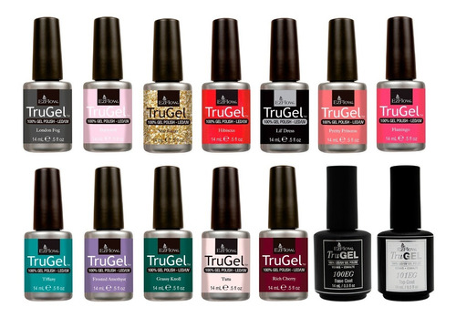 Ezflow Trugel X12 Esmaltes Semipermanentes + Base + Top Gel