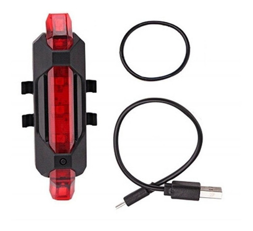 Luz Trasera Recargable Usb 15lm Waterproof Nueva