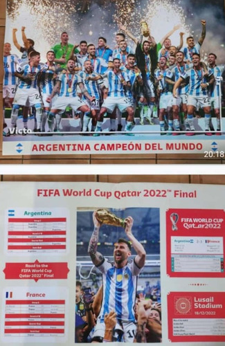 Maxiposter Argentina Campeón Del Mundo, Incluye 30 Figuritas