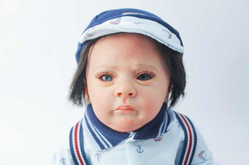 Imagem 2 de 10 de Bebe Reborn Menino Corpo Inteiro Vinil Siliconado (v - A)