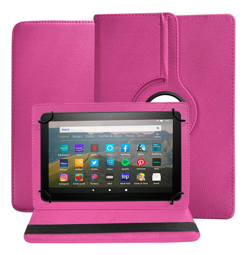 Capa Capinha Tablet Amazon Fire Hd8 Giratória Anti Impacto