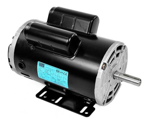 Motor Eléctrico Weg Bifásico 1.5 Hp En Alta Cuñero 110/220v