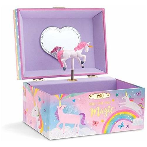 Caja De Almacenamiento De Joyas Musicales Para Niña Joya Con