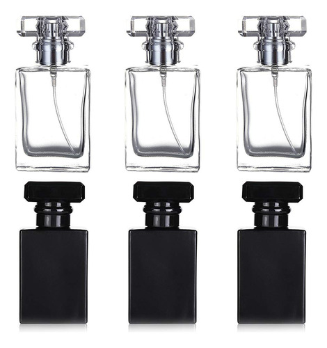 Paquete De 6 Botellas De Perfume Recargables De 1.0fl Oz / 1