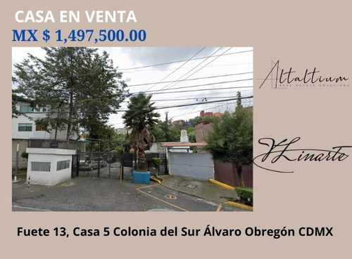 Casa En Venta En Colonia Del Sur Alvaro Obregon Cdmx I Vl11-za-103