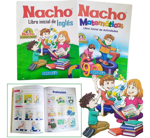 Libros Nacho Lee Set Infantil Aprende Escolar X4 Didactico Mercado Libre