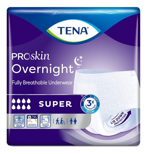 Tena Proskin Overnight - Ropa Interior Súper Protectora.