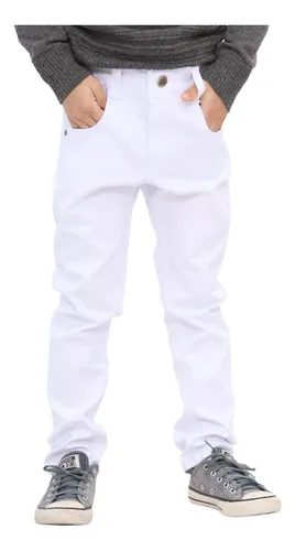Calca Jeans Branca Infantil Menino MercadoLivre