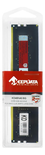 Memória Ram Keepdata 8gb Ddr5 4800 Mhz - Kd48n40/8g