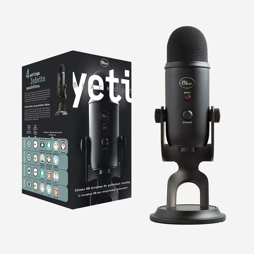 Microfono Logitech Blue Yeti Blackout