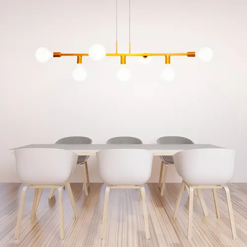 Lustre Sala Pendente Luminária Teto Jabuticaba Rubis Dourado 127/220v Dourado
