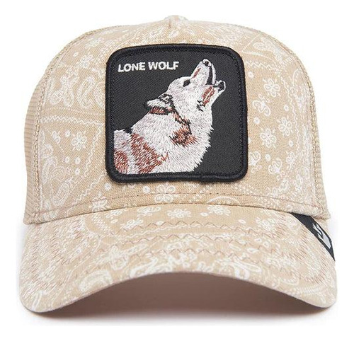 Gorra Goorin Bros Sign O' The Times Crema Lobo Lone Wolf