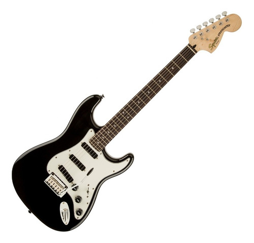 Guitarra Electrica Stratocaster Squier Deluxe Hot Rails Color Negro