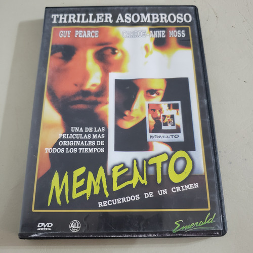 Película Memento Dvd Original 
