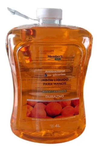 Jabón Líquido Para Manos Antibacterial Member´s Choice 4 L