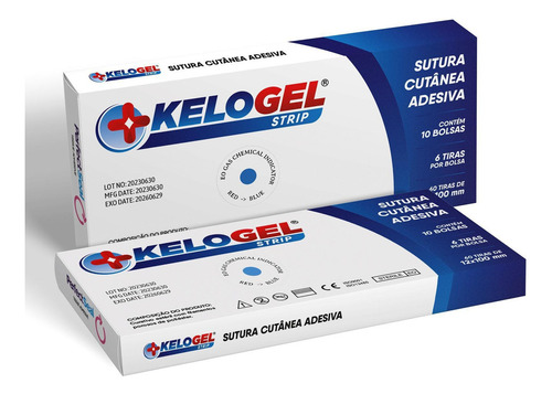 Sutura Cutânea Ponto Falso Kelogel Strip 12mmx100mm 120un