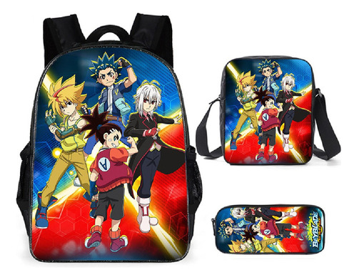 2021 3pcs/set Mochila Beyblade Burst Evolution Mochila Shoo