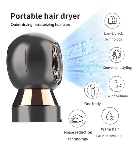 Secador De Cabelo Profissional Leve E Compacto De 800 W