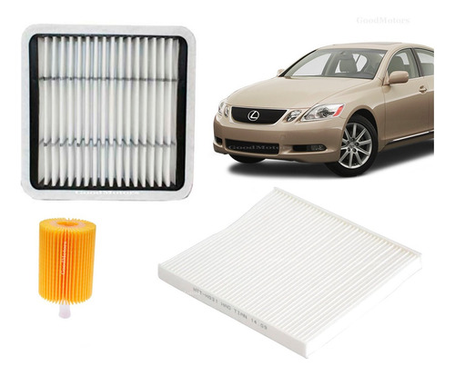 Set Filtros Aire/polen/aceite Lexus Gs300 3.0 2008 A 2012