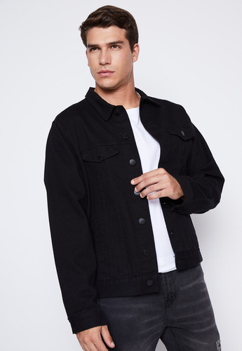 Chaqueta Hombre Negro Denim Family Shop