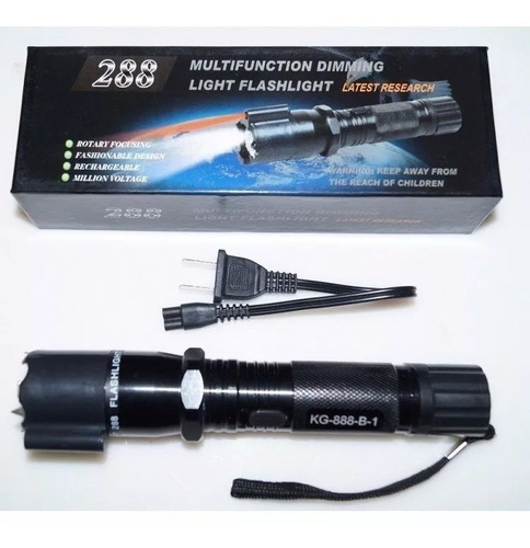 5 Pz Lampara Táctica Led Descarga Electroshock Taser Láser