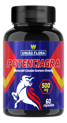 Potenciagra Azulzinho Natural 500mg Contra Disfunção - E. Precoce